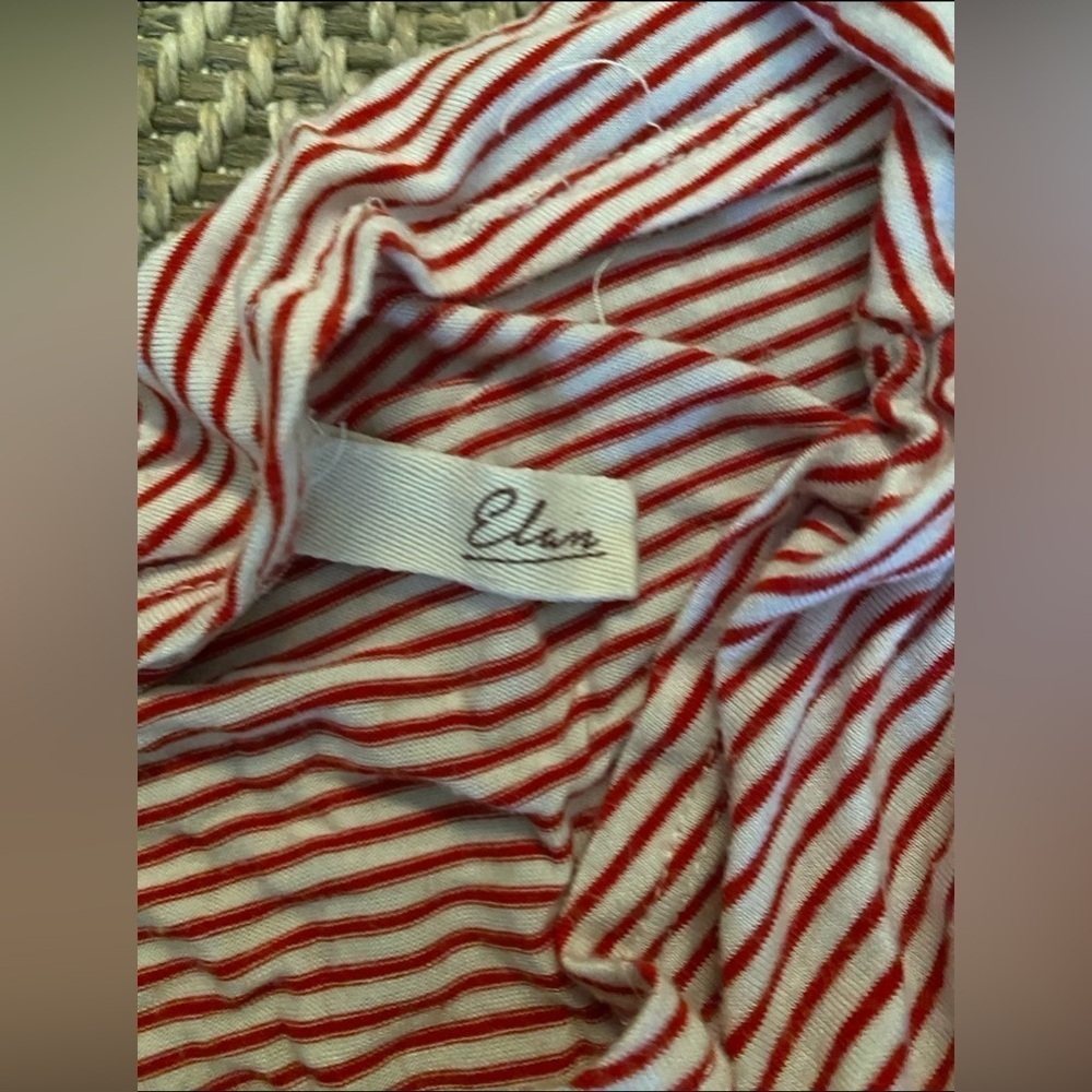 ELAN candy striped ONE SHOULDER size M - Picture 4 of 5